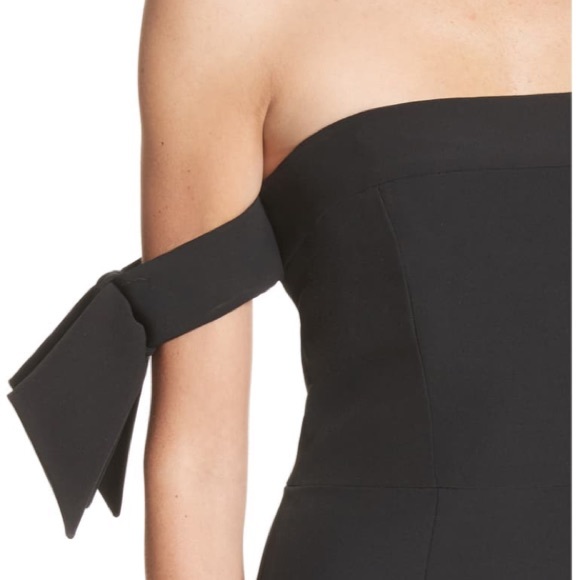 Off the shoulder stretch cady sheath dress - Picture 6 of 9